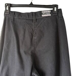 Rockies‎ Vintage 80s Jeans Black High Waisted Denim Pants 7/8 Tall Western Rodeo